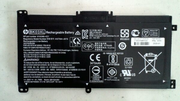 Bateria Laptop HP Series X360 Pavilion 14 BA033TX 11.55v 3.47A OEM BK03XL RMC309
